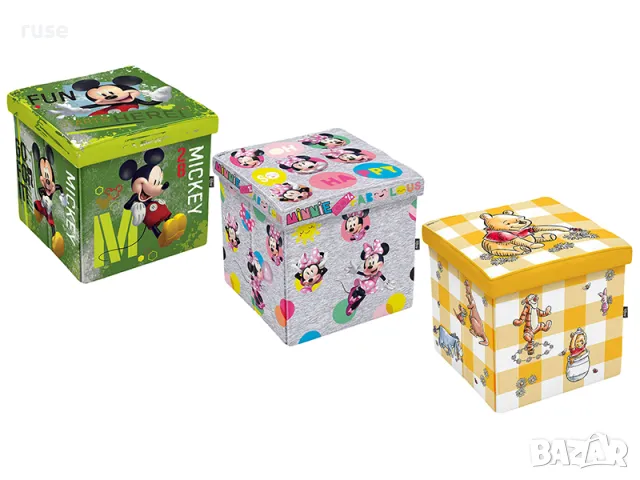 НОВИ! Табуретка сгъваема Disney 3в1 38х38х38см до 150кг