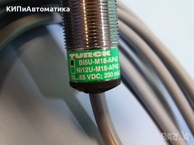 индуктивен сензор TURCK Bi5U-M18-AP4X inductive sensor 10-65VDC, снимка 4 - Резервни части за машини - 54218662