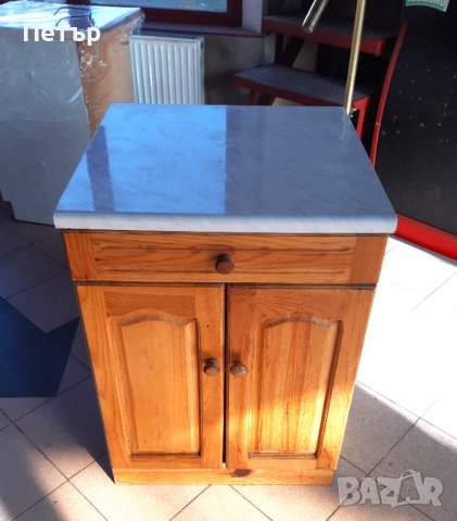 Долен кухненски шкаф от чам с термоплот и,чекмедже и 2 вътрешни прегради