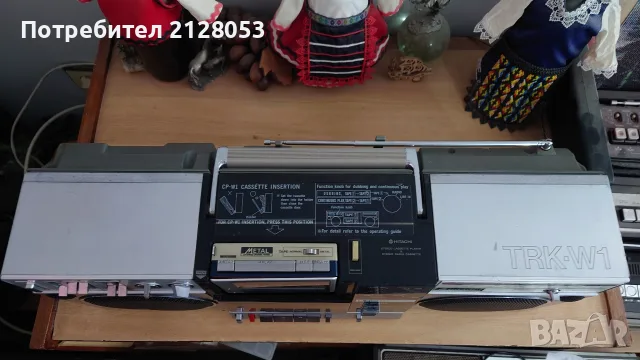 Радиокасетофон Hitachi-W1E, снимка 5 - Радиокасетофони, транзистори - 55834395