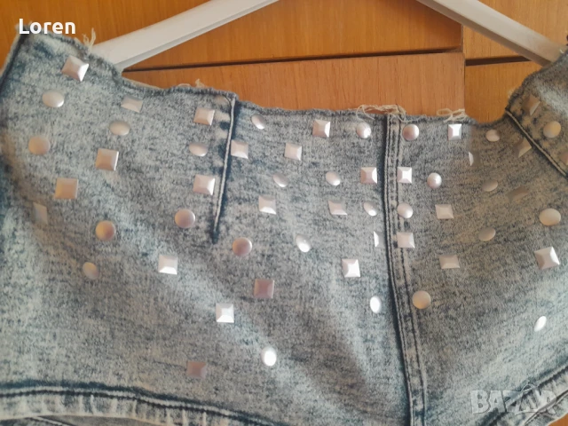 *Asos*Къси дамски дънки с капси , снимка 3 - Дънки - 50928045