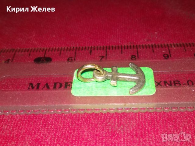 СТАРА СРЕБЪРНА или ПОСРЕБРЕНА КОТВИЧКА ФИГУРАЛЕН МЕДАЛЬОН МОРСКА ТЕМАТИКА СТОМАНЕНА ХАЛКИЧКА 25793, снимка 7 - Антикварни и старинни предмети - 39270245