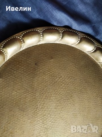 стара бронзова табла,поднос , снимка 3 - Антикварни и старинни предмети - 29150055