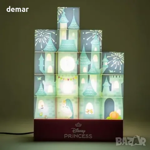 Сглобяема LED лампа Disney Princess Castle с 16 светещи блока, снимка 5 - Други - 55955494