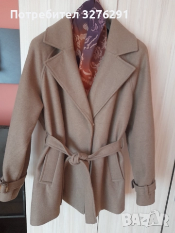 Кафяво палто, снимка 4 - Палта, манта - 52005259