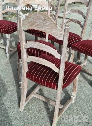 Комплект от 6 стола масив, снимка 10 - Столове - 53323077