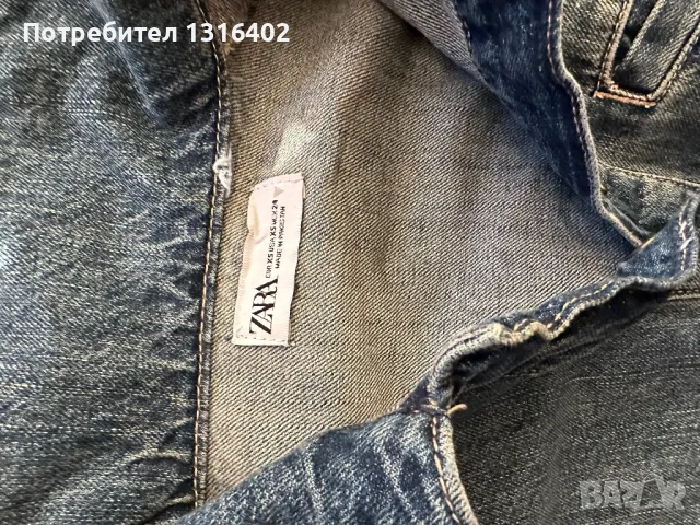 Дънково яке Zara размер XS, снимка 2 - Якета - 48122096