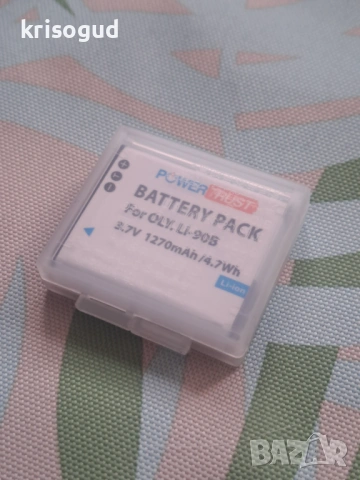 Нова батерия за фотоапарат, PowerTrust, Li-90B, 3.7V 1270mAh / 4.7Wh, снимка 6 - Оригинални батерии - 53969959
