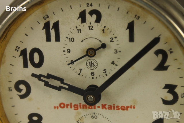 Стар Немски Будилник ORIGINAL KAISER 1930' s, снимка 4 - Антикварни и старинни предмети - 52628330