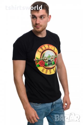 Нова мъжка тениска с логото на музикалната група Guns N'Roses, снимка 5 - Тениски - 32953652