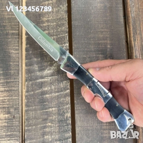 Класен сгъваем ловен нож COLUMBIA 105х242 мм, снимка 4 - Ножове - 53917016