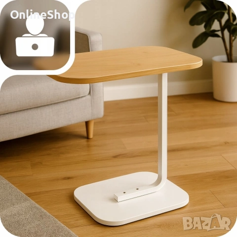 Модерна холна маса VarioShop®, С-образна с метална рамка и ПДЧ плот