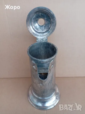 посребрена голяма старинна кана 19ти век, снимка 5 - Антикварни и старинни предмети - 50337302