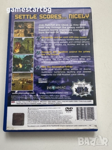 Ratchet and Clank 3 : Up Your Arsenal за PS2, снимка 2 - Игри за PlayStation - 52677918