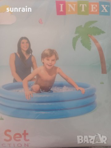 Intex Inflatable Pool Crystal Blue - 114 x 25 cm басейн, снимка 2 - Басейни и аксесоари - 42549245