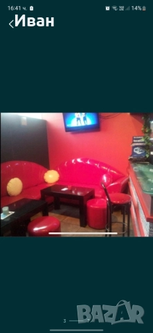 Червени кожени дивани, снимка 2 - Дивани и мека мебел - 52088098