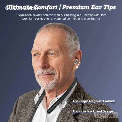 Безжични in-ear слушалки с neckband – шумопотискане, снимка 6 - Слушалки и портативни колонки - 53269881