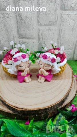 Ангелчета в цвят розов!, снимка 10 - Декорация за дома - 50911878