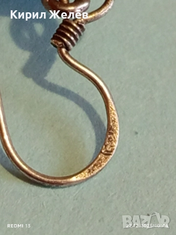 Сребърни обеци ЕТНО АРТ БИЖУ с седеф ръчна изработка 43162, снимка 8 - Обеци - 52872532