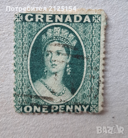Пощенска марка, о-в Гренада, 1863 г.