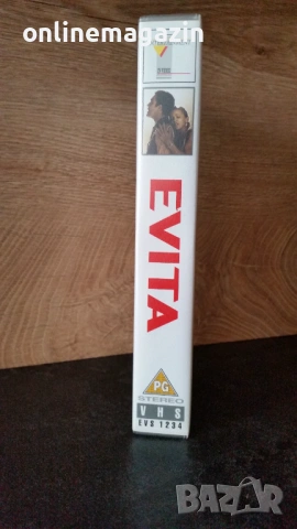 Видеокасета " EVITA " VHS, снимка 3 - Други жанрове - 54157815