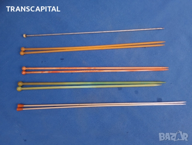 Игли за плетене, големи , снимка 3 - Антикварни и старинни предмети - 52328767