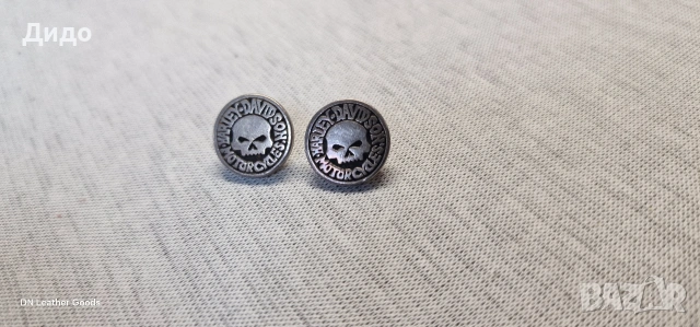 сребърни обици Харли Дейвидсън 