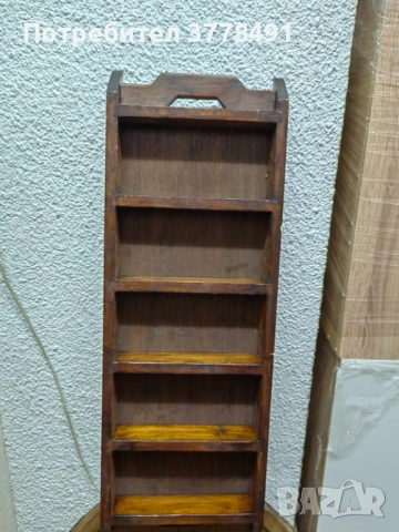 Дъбова етажерка за подправки, снимка 4 - Етажерки - 54269378