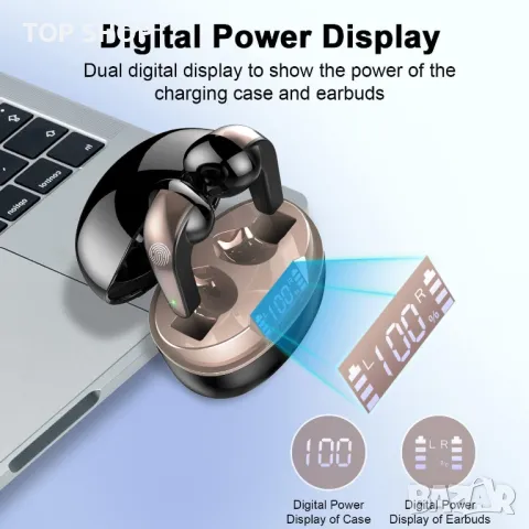 Безжични слушалки DOBOPO, Bluetooth 5.3 слушалки с LED цифров дисплей,40H Premium Sound, снимка 4 - Bluetooth слушалки - 48501622