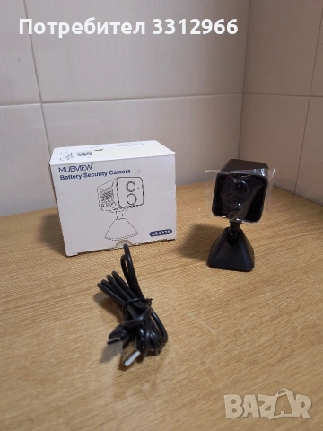 Камера MUBVIEW, 1080P безжична вътрешна WiFi камера, захранвана с батерии камера за наблюдение, снимка 2 - IP камери - 53952550