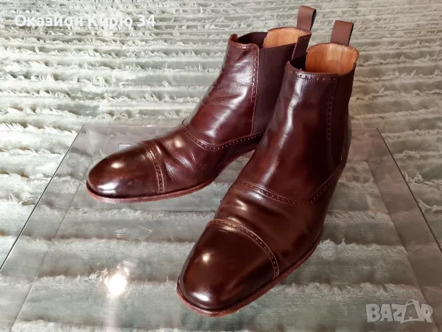 Боти кожени Jaime Mascaro, снимка 12 - Мъжки боти - 49489828