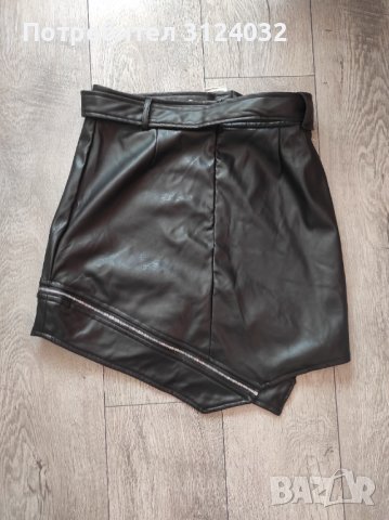 Продавам кожена пола, с две дължини  със свалящ се цип, снимка 2 - Поли - 39819765