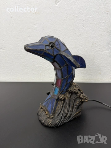 Нощна / настолна лампа тифани. №7818, снимка 3 - Антикварни и старинни предмети - 53043503