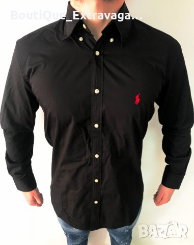 Мъжка риза Ralph Lauren Polo Black !!!, снимка 1 - Ризи - 31493290