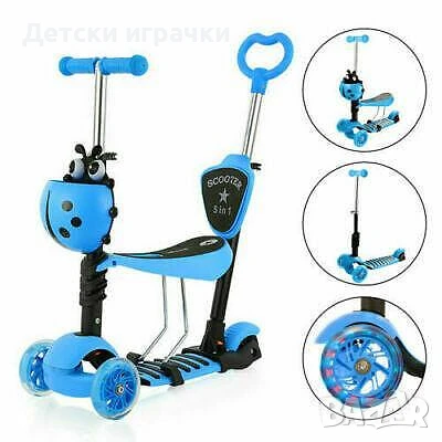 Тротинетка 5в1 Калинка с родителски контрол, снимка 4 - Скутери и тротинетки - 50621990