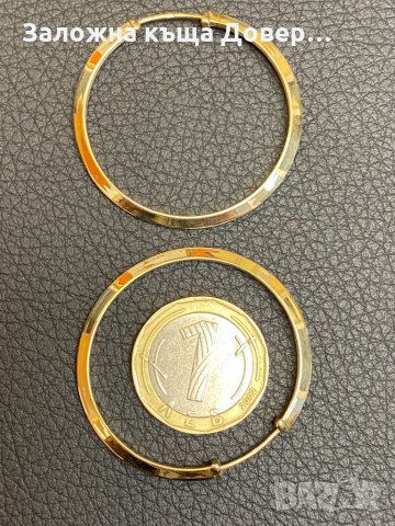 Златни обеци халки кръст ланец пръстен 14 карата 585 златни zlato prasten obeci gold , снимка 5 - Бижутерийни комплекти - 33865425