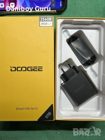 Здрав смартфон DOOGEE S110, 22GB RAM + 256GB ROM, 10800mAh, 66W бързо зареждане, Android 13 Rugged , снимка 16 - Телефони с две сим карти - 51431430