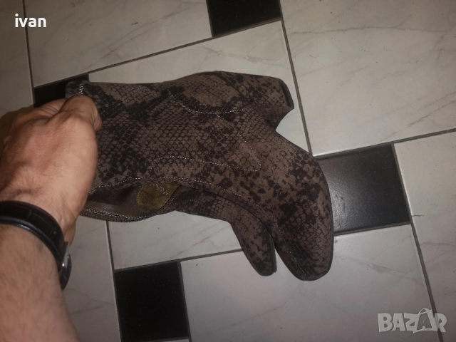 дамски официални велурени боти 37 момер, снимка 2 - Дамски боти - 51823701