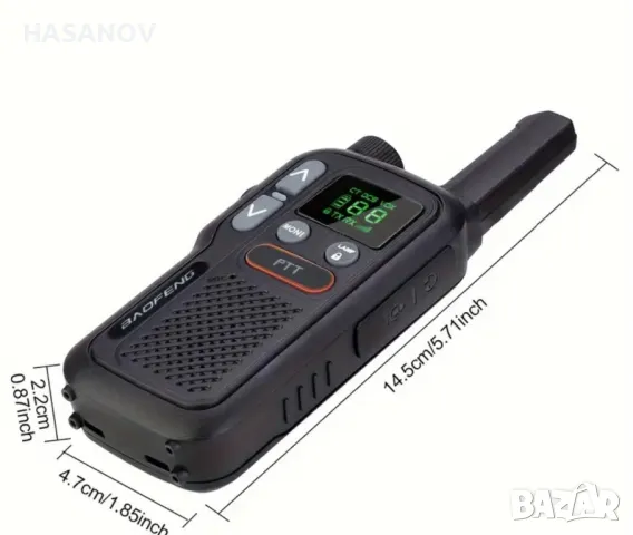 Радиостанция pmr 446 baofeng t18, снимка 3 - Друга електроника - 49409793
