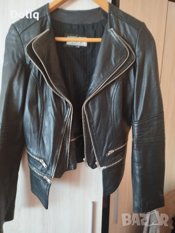 Дамско яке от естествена кожа Max, снимка 4 - Якета - 53150206