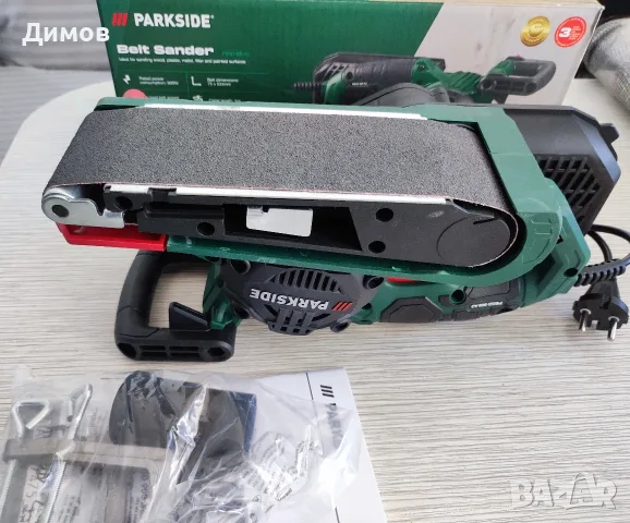 Лентов шлайф Parkside 900 вата, снимка 6 - Други инструменти - 54830840