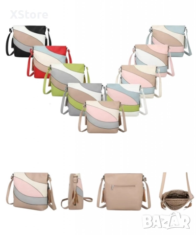 Дамска чанта с елегантен дизайн и практично разпределение, снимка 5 - Чанти - 52584647