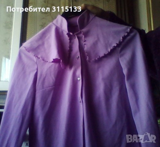 Дамска риза ,широка заоблена яка НОВА , снимка 2 - Ризи - 37952503