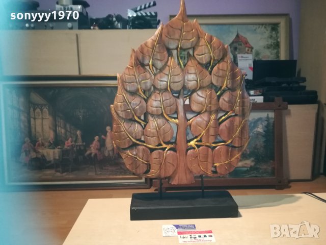 ДЪРВО с листа - фигура дърворезба 0411201039, снимка 14 - Колекции - 30667869