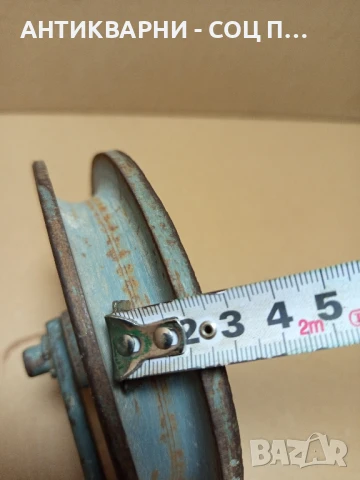 Соц Стара Метална Макара За Строителни Дейности., снимка 9 - Антикварни и старинни предмети - 50450588