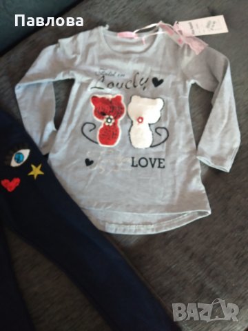 Нов сет клин и туника от Италия за 19,90, снимка 2 - Детски Блузи и туники - 29838803