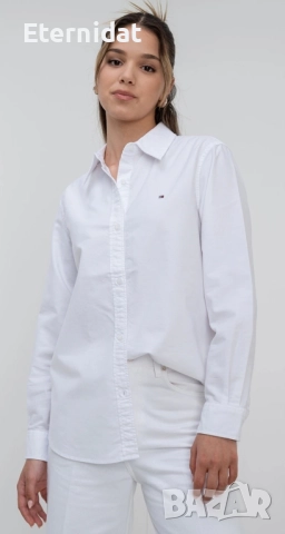 Бяла риза TOMMY HILFIGER , снимка 13 - Ризи - 51863428