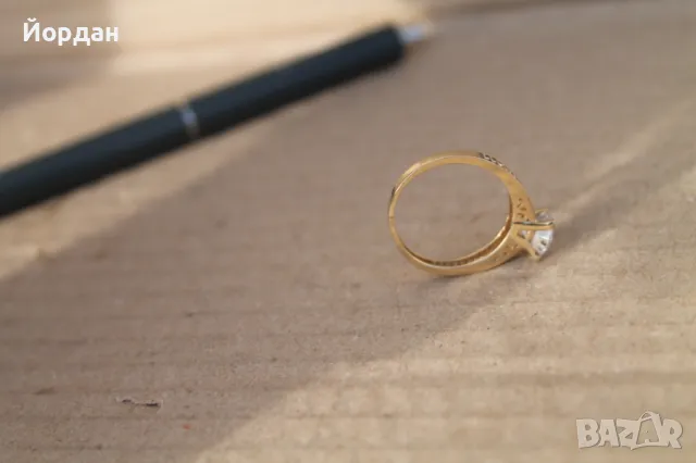 Златен дамски пръстен, снимка 10 - Пръстени - 49496798