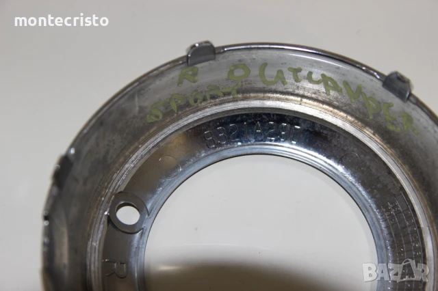 Хром дясна розетка халоген Mitsubishi Outlander Sport (2011-2013 решетка рамка фар за мъгла 8321A290, снимка 5 - Части - 51151322