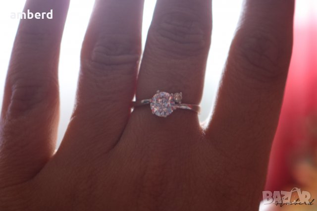 Нежен и елегантен сребърен пръстен - модел R078, снимка 10 - Пръстени - 28952042